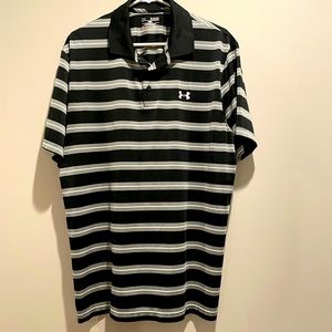 Black and gray Under Armour polo. Size XL